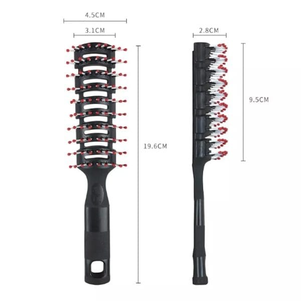 Perie Styling Negru/Rosu